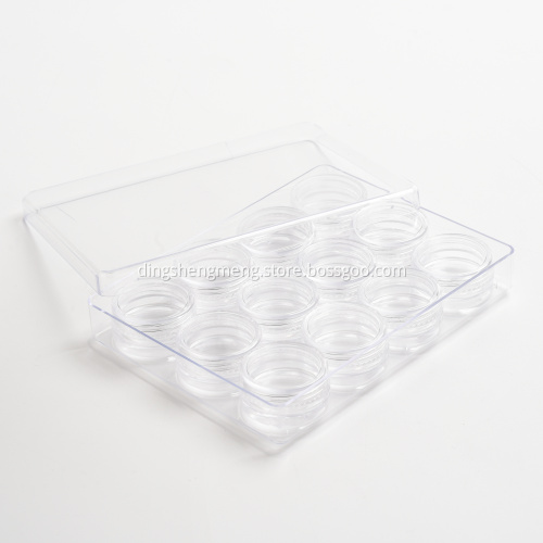 Mini liten kosmetisk burk grädde plast burk